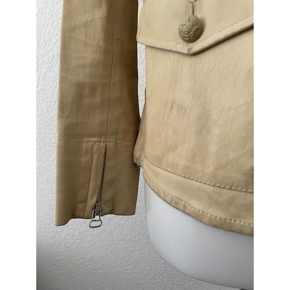 3.1 Phillip Lim Jacket Lamb Leather Button Front FLAW - Picture 8 of 16